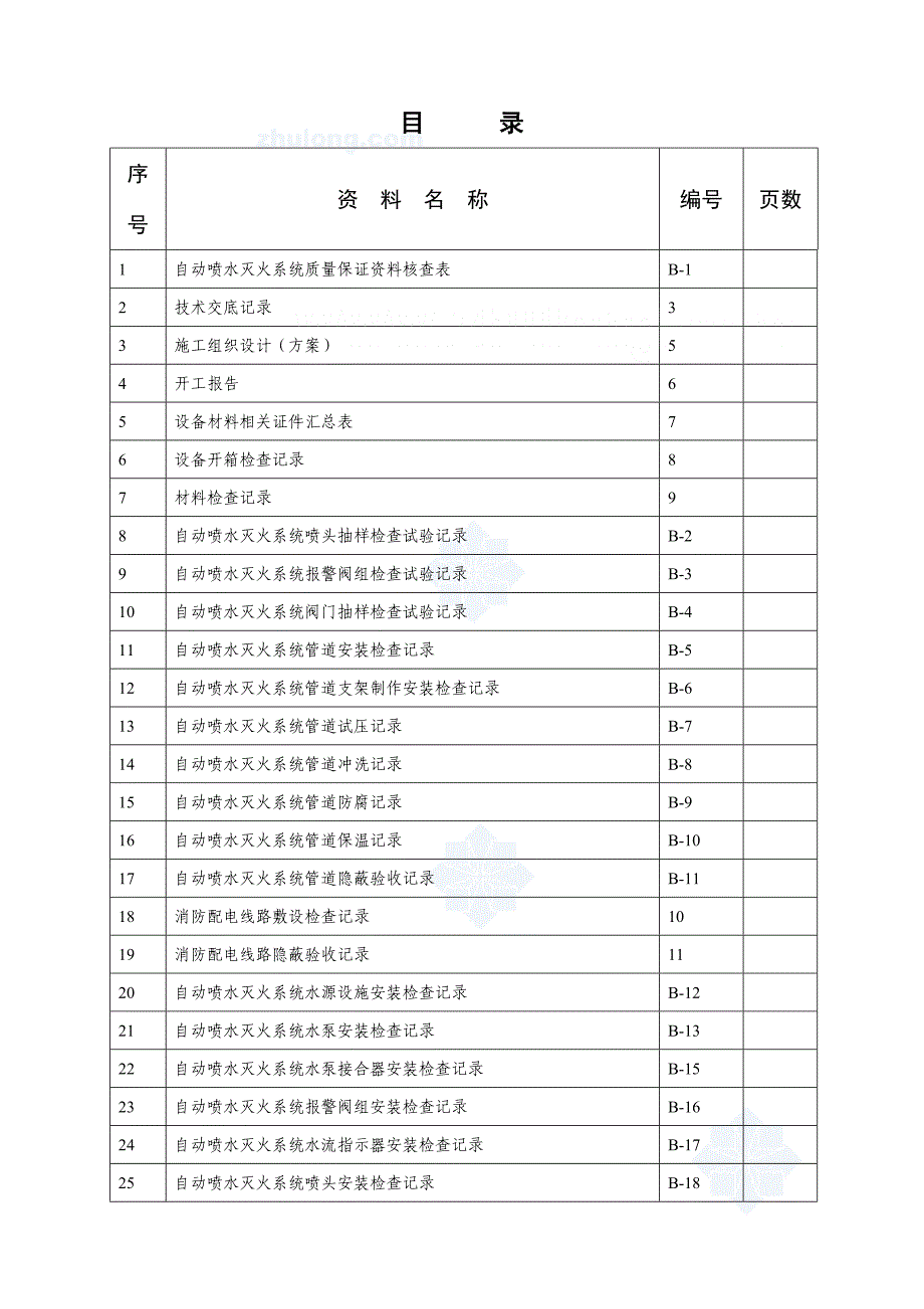 自动喷水灭火系统施工安装全程验收记录_第2页