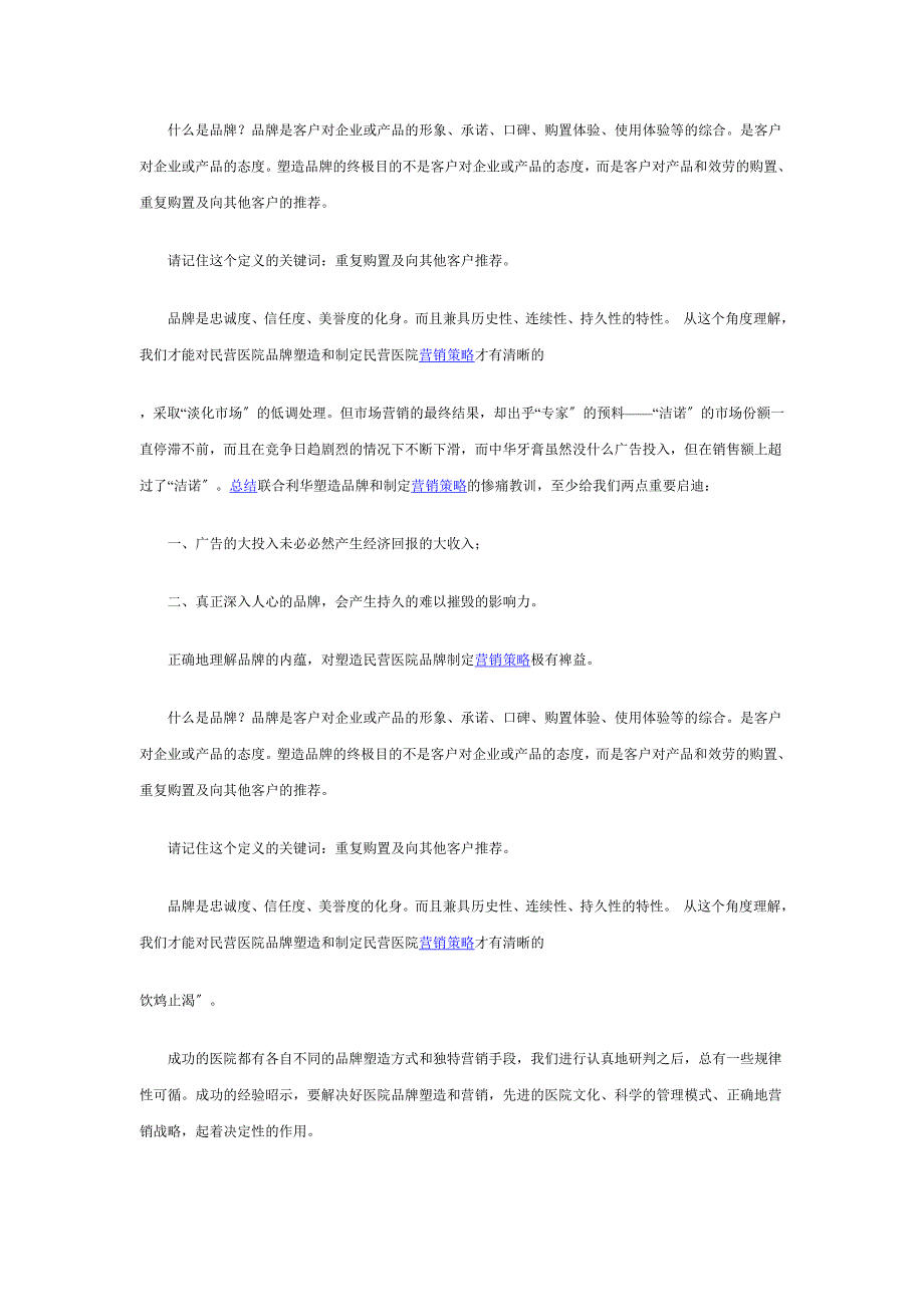 民营医院的品牌塑造与营销策略.docx_第2页