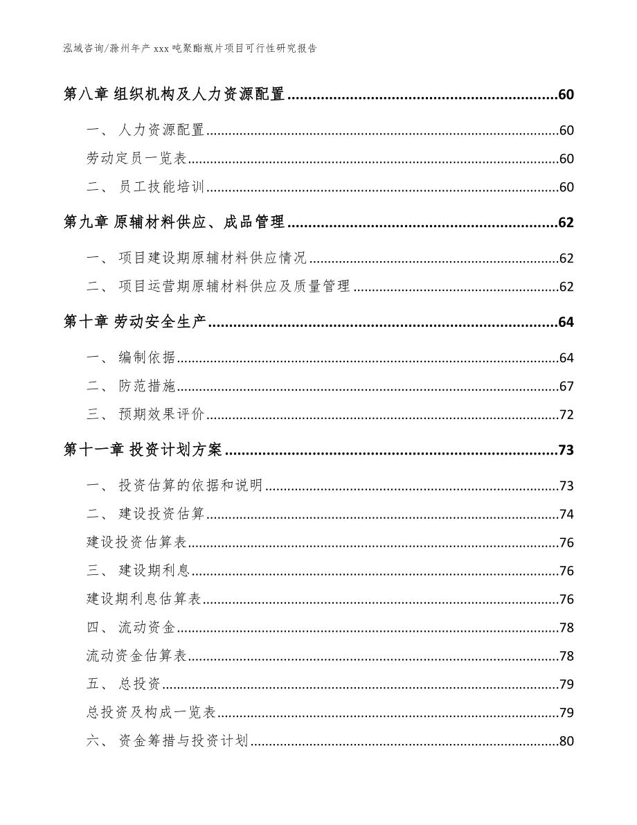 滁州年产xxx吨聚酯瓶片项目可行性研究报告范文_第4页