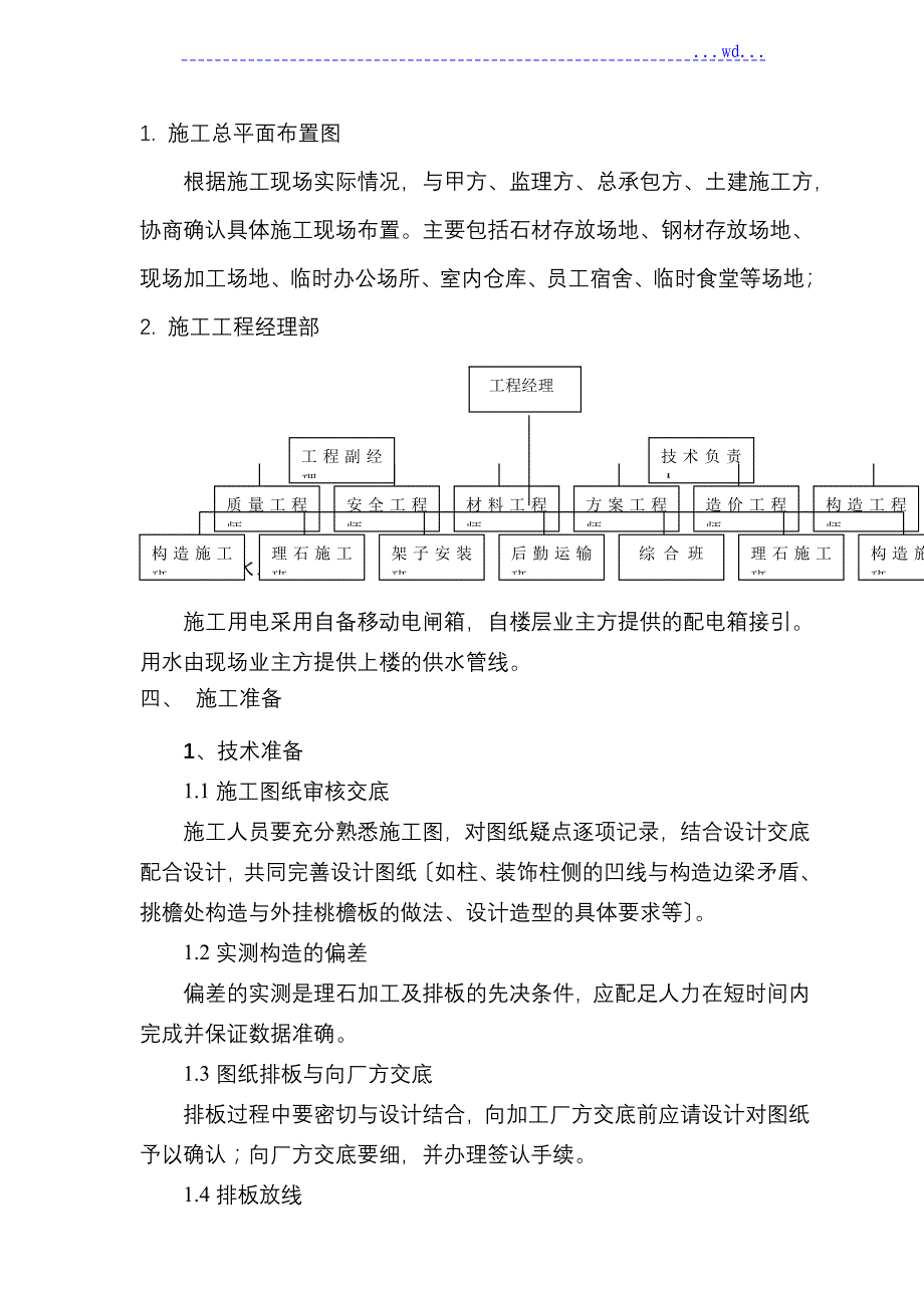 xx市技术办公楼石材幕墙承包工程施工组织设计_第2页