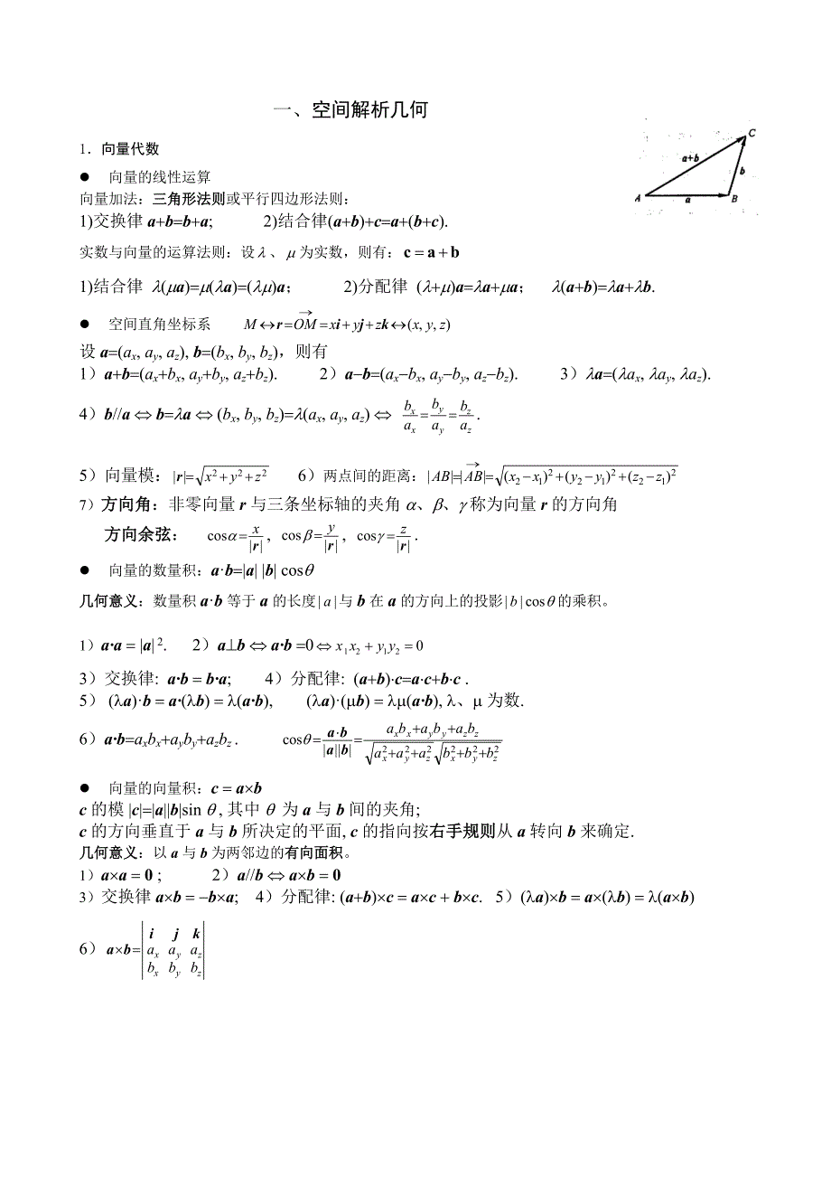 一注基础高等数学知识总结_第3页