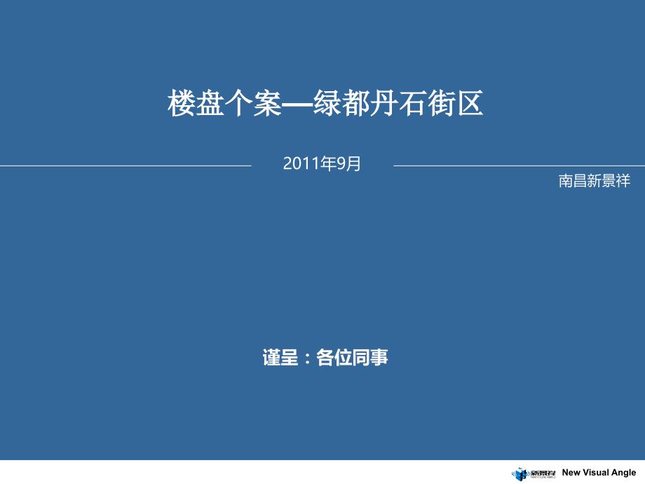 南昌绿都丹石街区项目案例研究报告_第1页