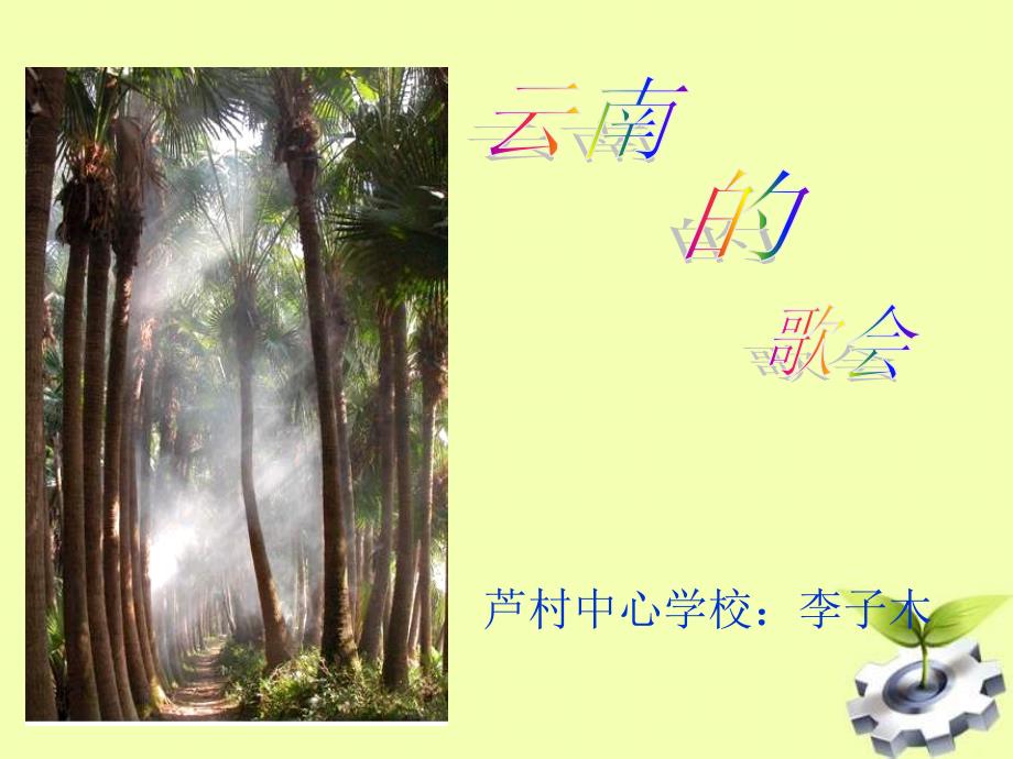 八年级语文云南的歌会_第1页