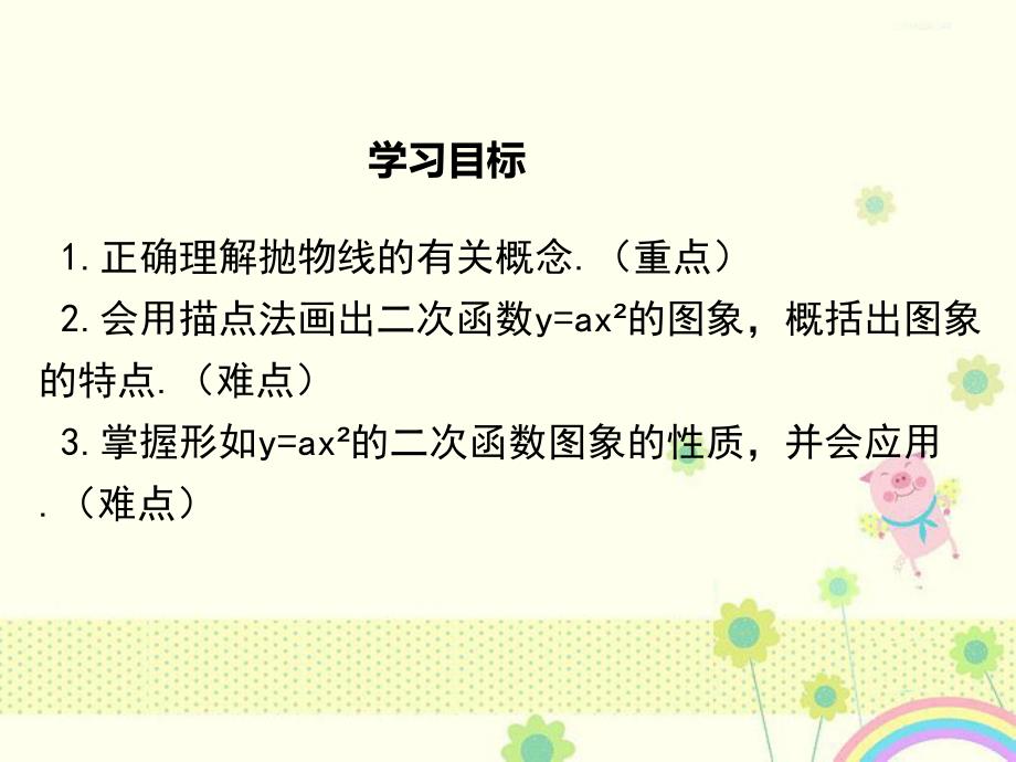 初中数学人教版初中九年级上册22.1.2二次函数y=ax2的图象和性质公开课优质课ppt课件_第3页