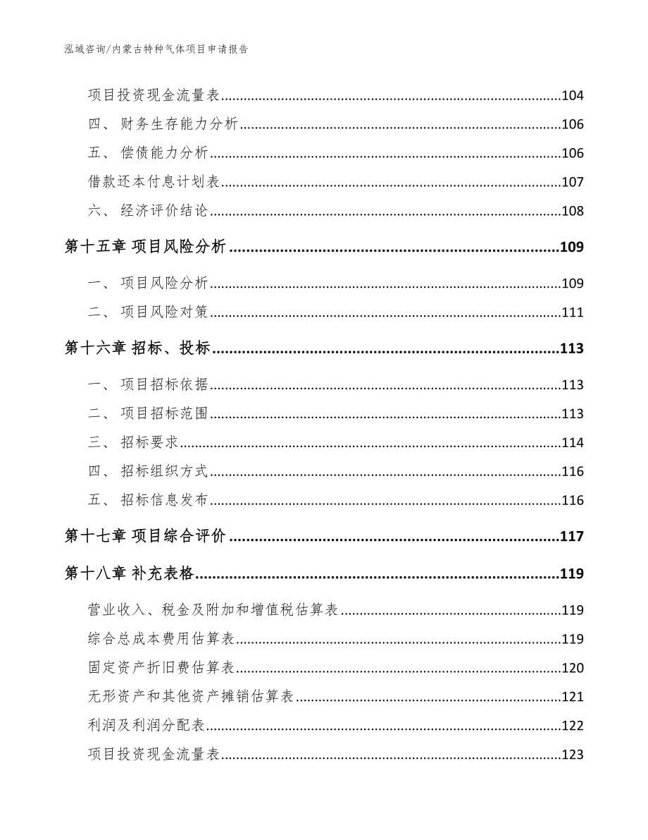 内蒙古特种气体项目申请报告【参考模板】_第5页