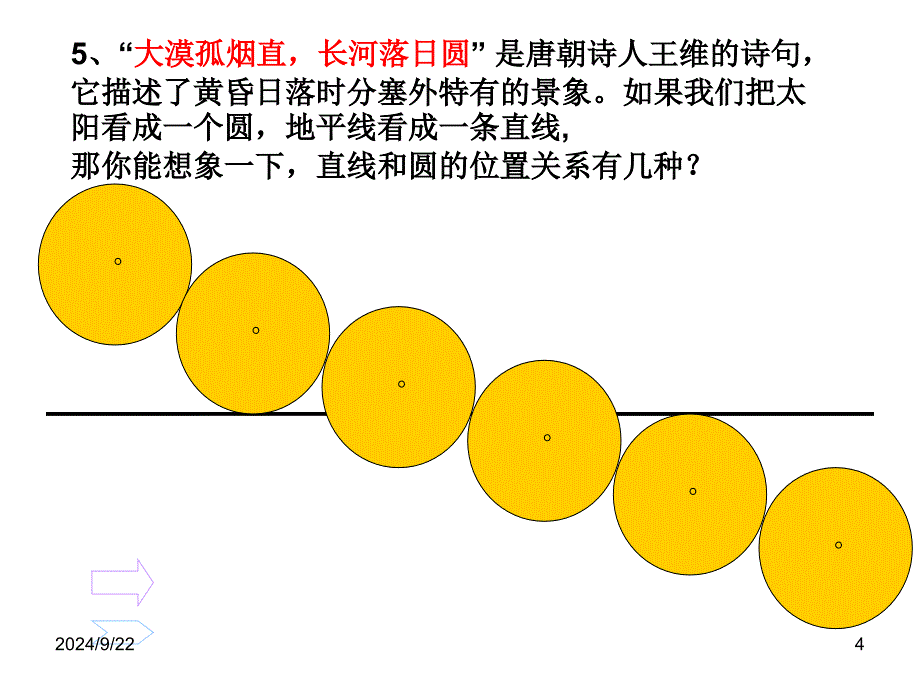 高一数学课件421直线与圆的位置关系新人教A版必修22_第4页