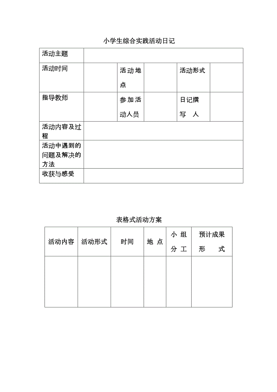 (完整)小学生综合实践活动日记.doc_第1页