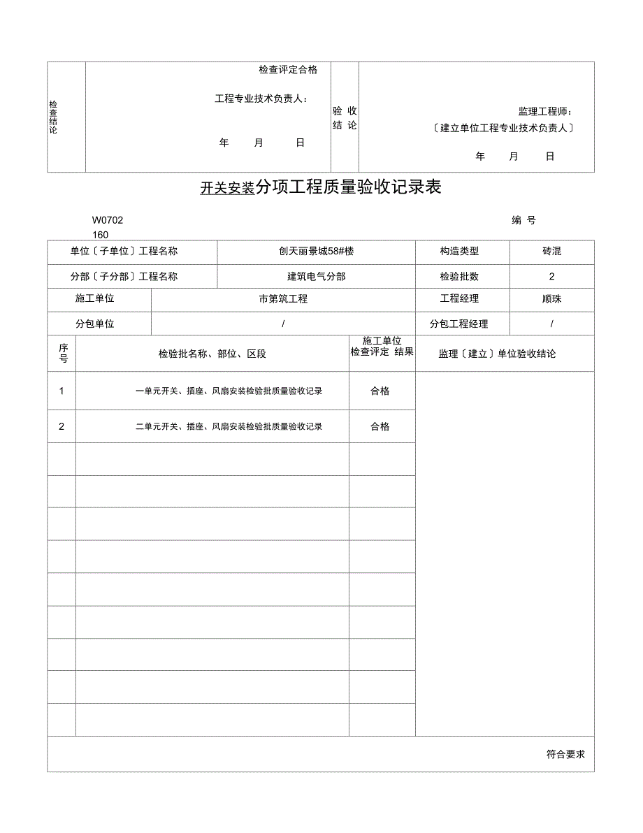 分项工程质量验收记录文稿表_第3页