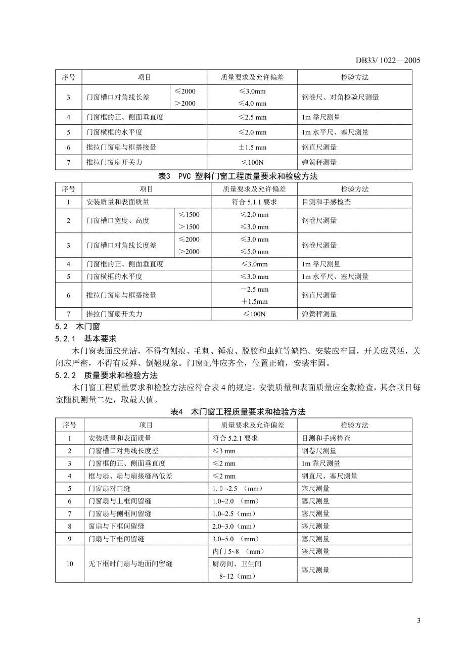 DB33 1022-2005 家庭装饰装修工程质量规范_第5页