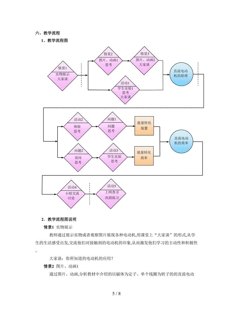 2019最新沪科版物理高二上9-D《直流电动机》教案2.doc_第5页