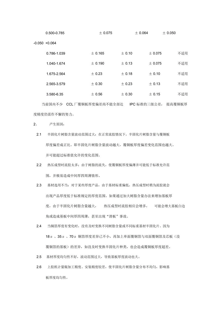 覆铜板厚度超差控制_第2页