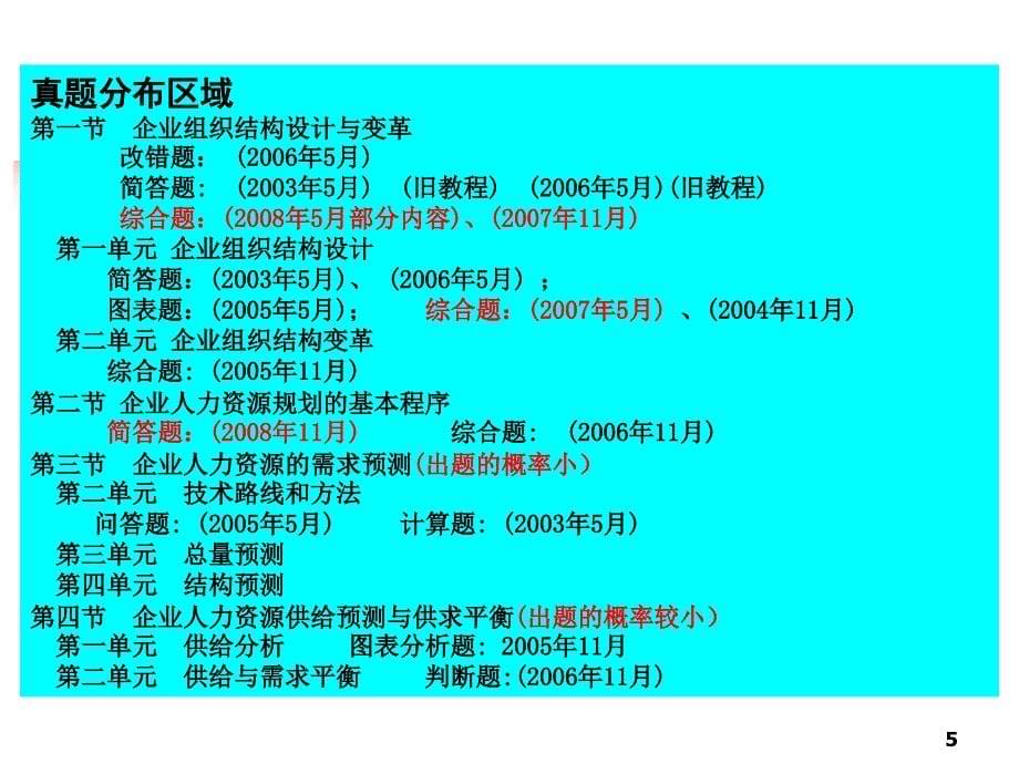 企业人力资源管理知识规划讲义分析_第5页