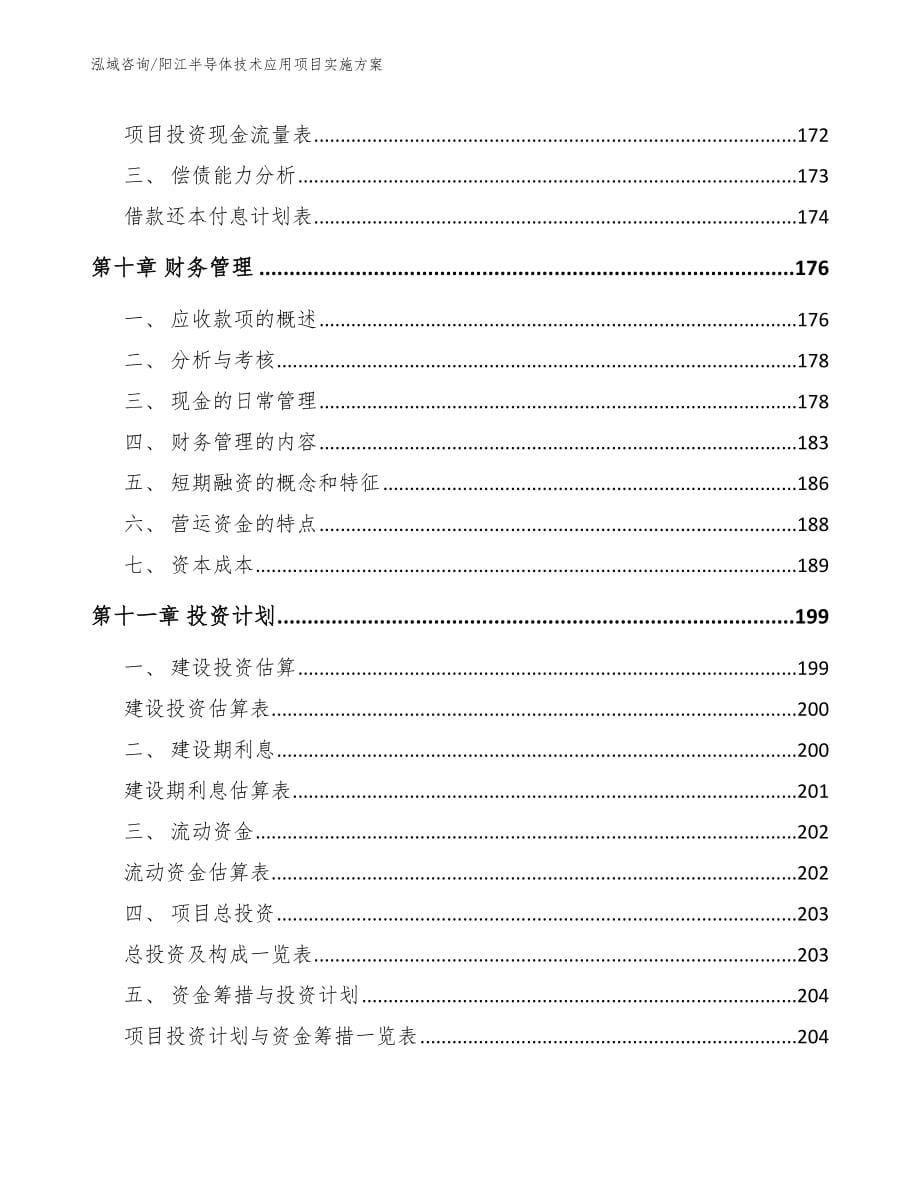 阳江半导体技术应用项目实施方案（模板范本）_第5页