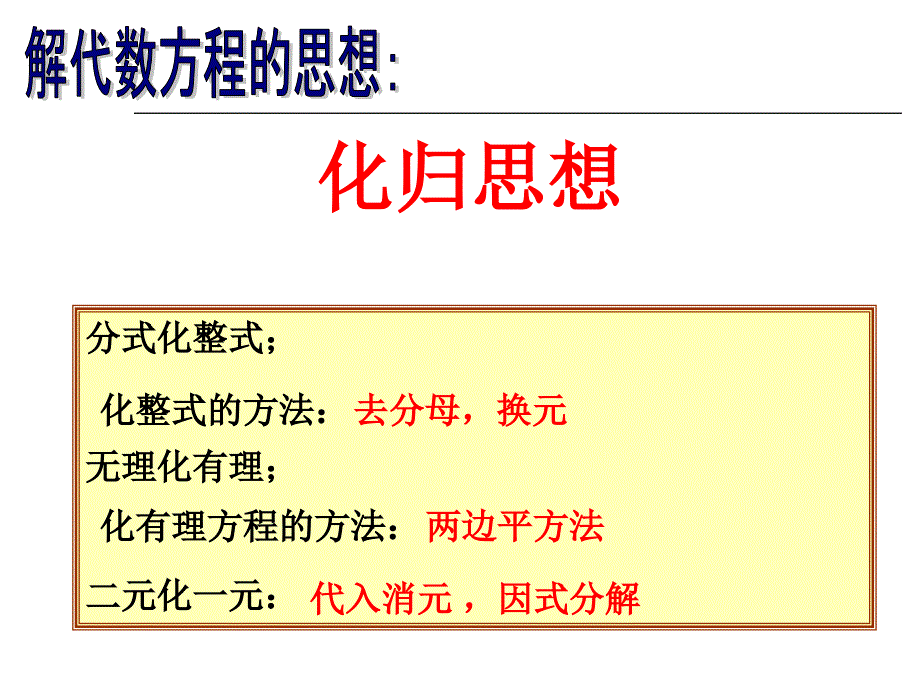 第二十一章《代数方程》复习ppt课件_第3页