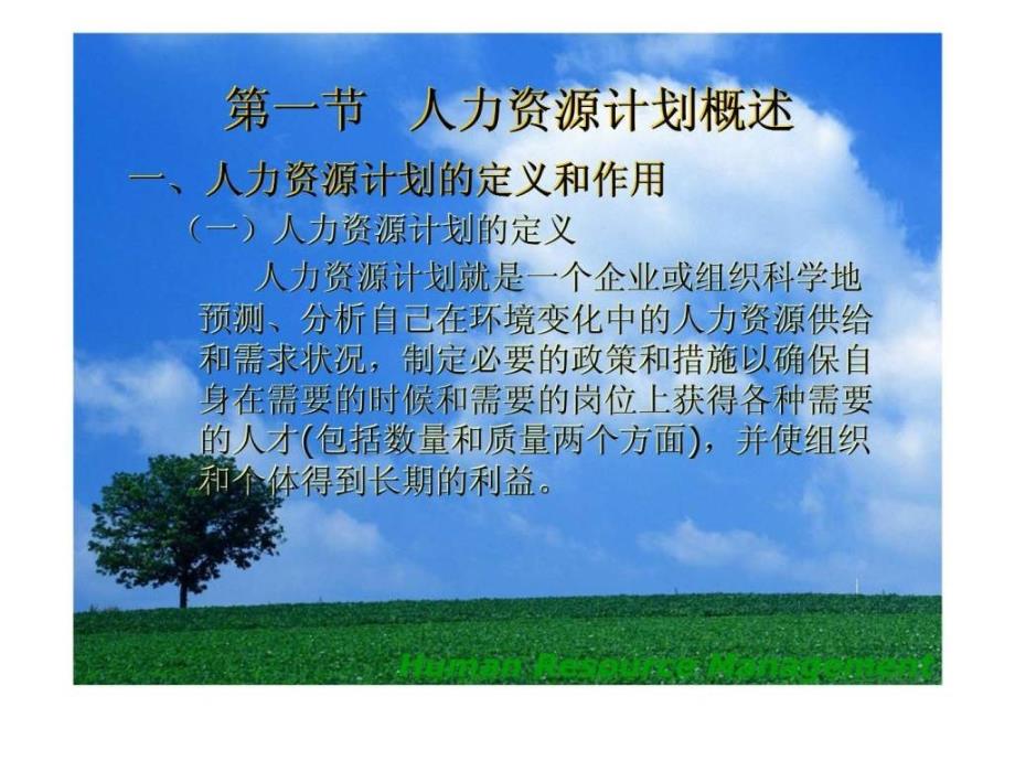 《人力资源管理》ppt课件 -第三章-人力资源计划6名师教学资料_第4页