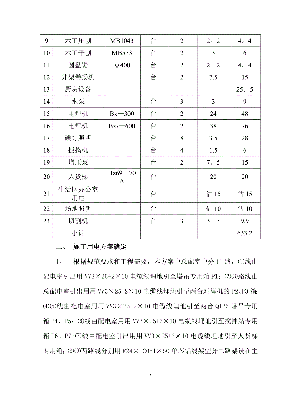 行政中心施工用电方案_第2页