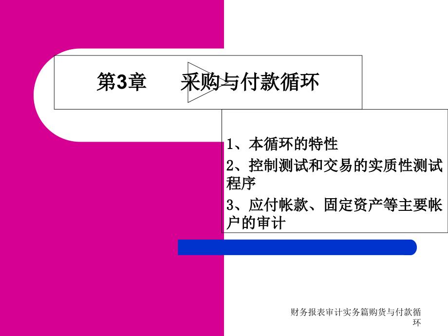 财务报表审计实务篇购货与付款循环课件_第1页