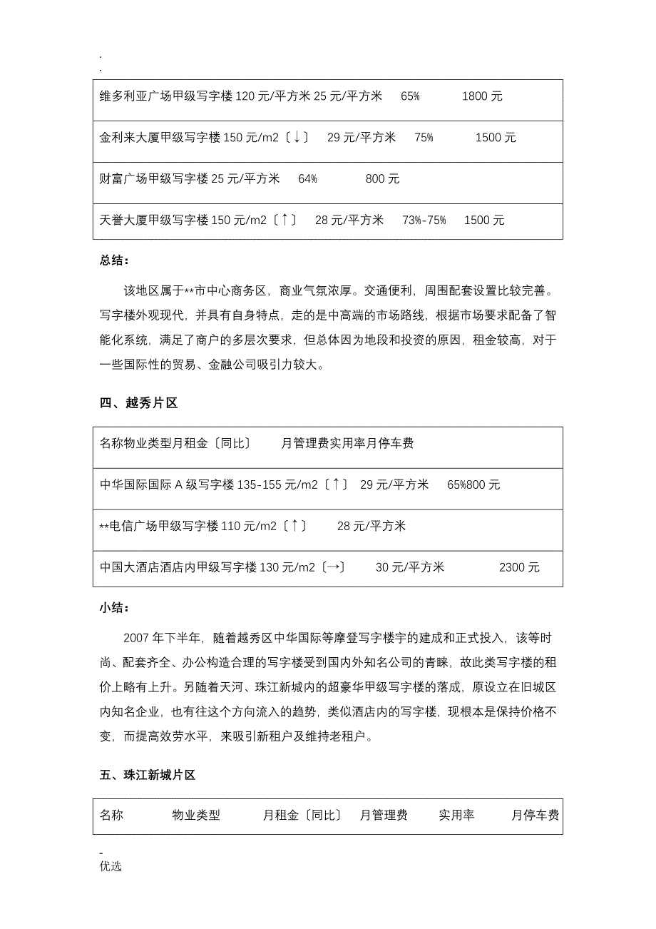 广州写字楼市场调查报告_第4页