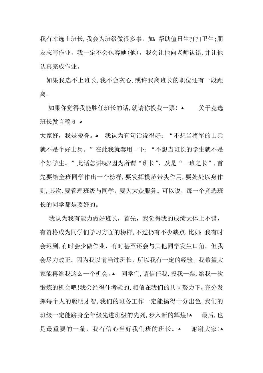 关于竞选班长发言稿_第5页