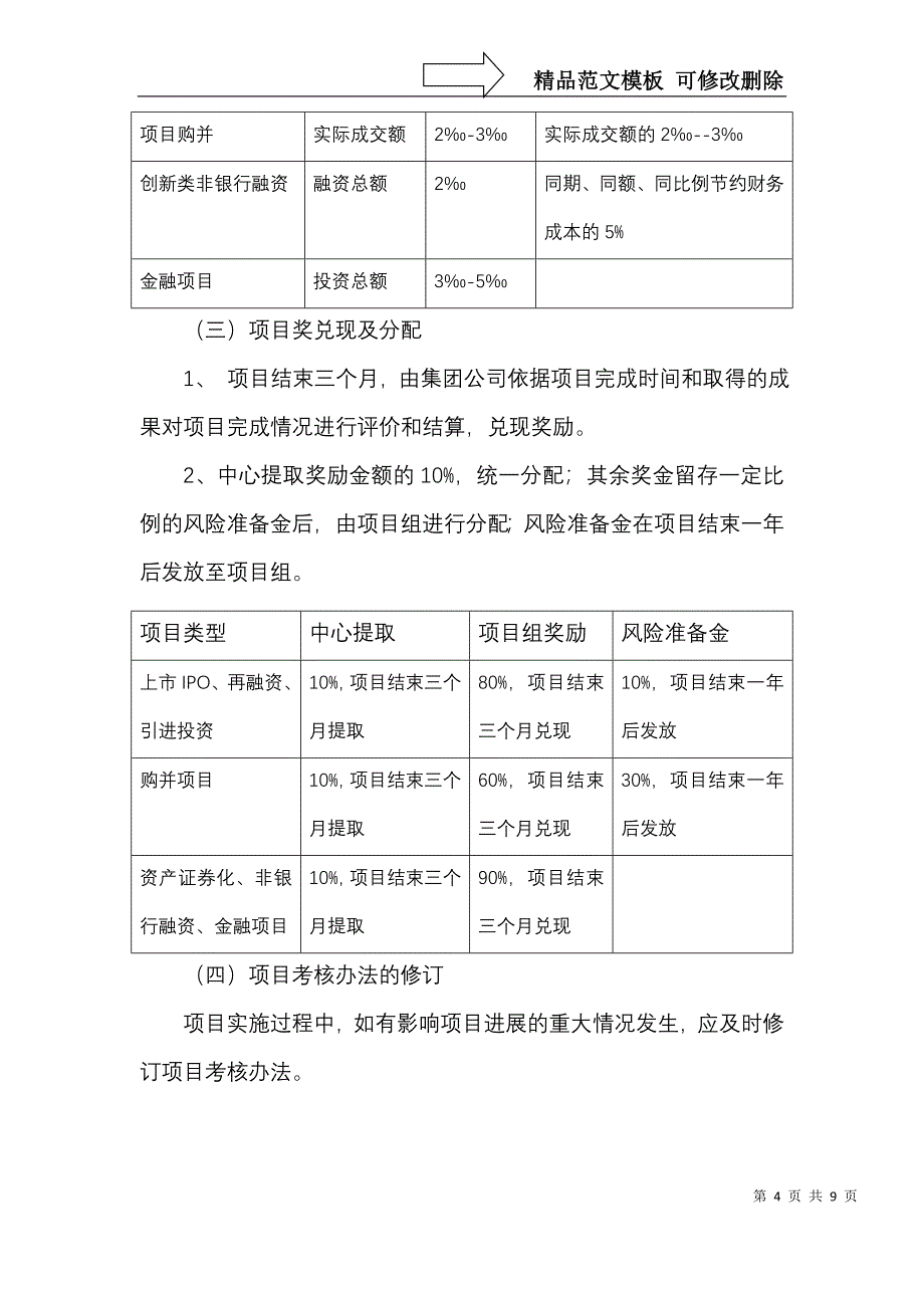 投行业务薪酬改革方案(草)_第4页