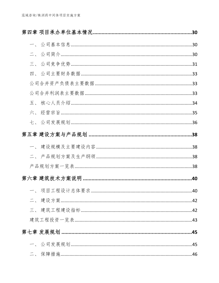 株洲药中间体项目实施方案_第3页