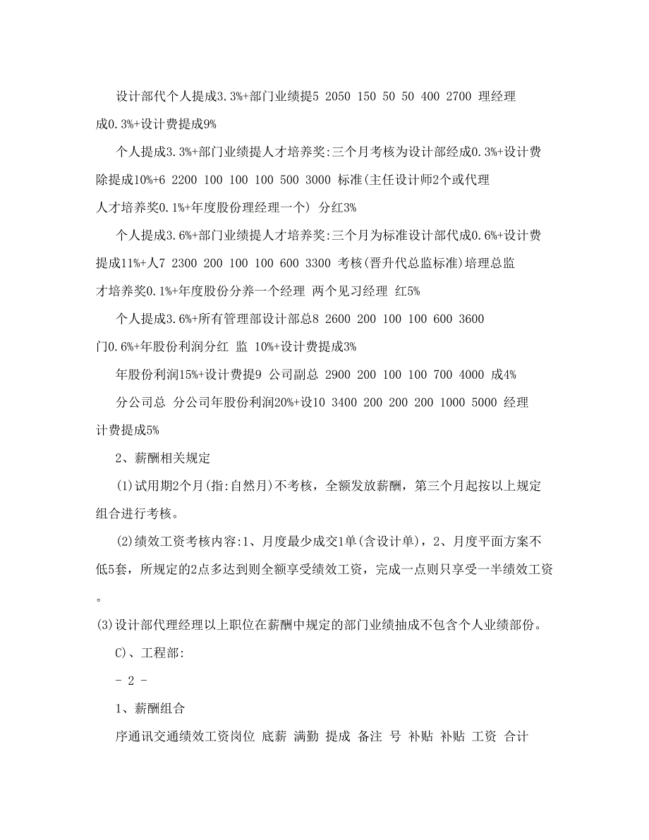 装饰公司薪酬体系包含晋升提成制度_第3页