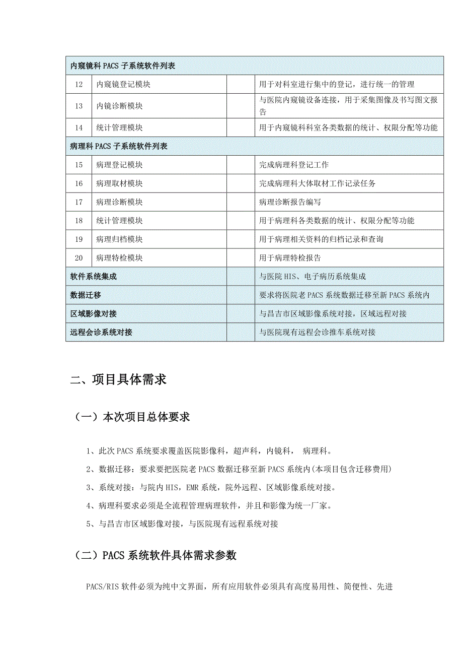 昌吉人民医院PACS系统项目技术参数_第2页