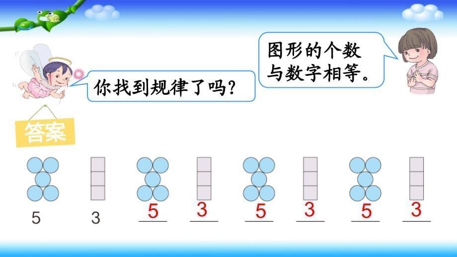 人教版-一年级数学下册--7.-找规律--练习课--上课ppt课件_第5页