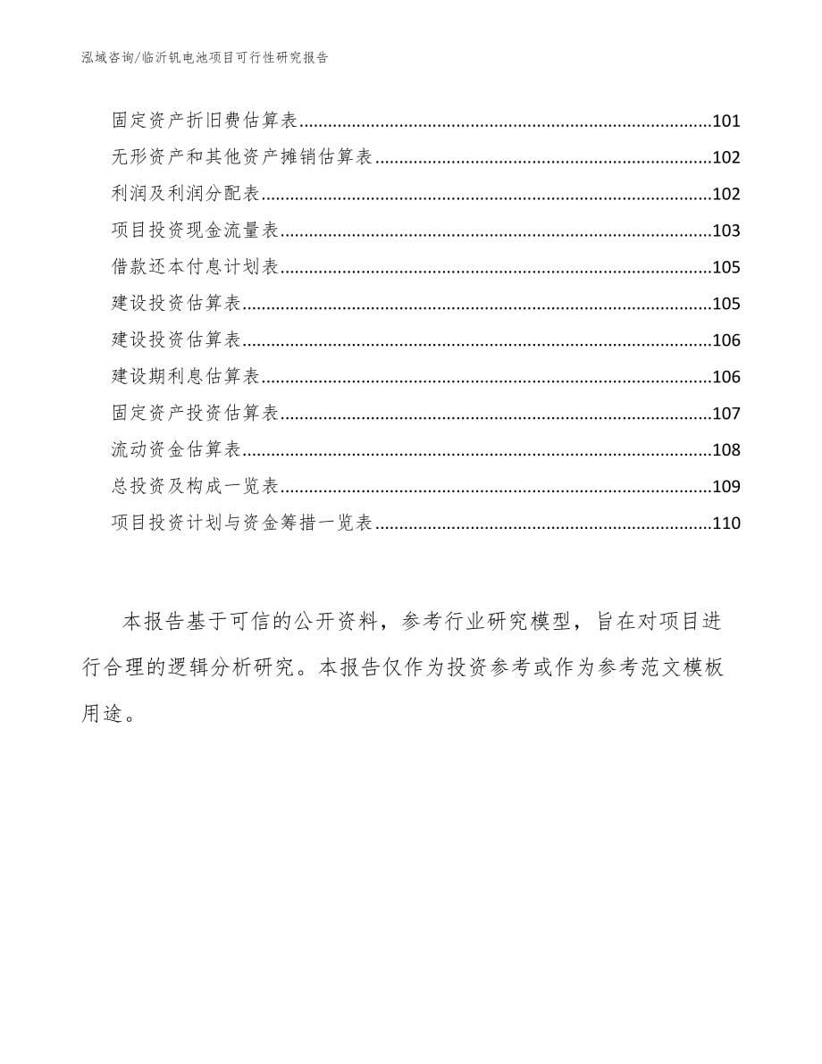 临沂钒电池项目可行性研究报告【范文参考】_第5页