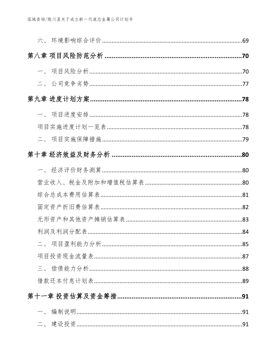 陇川县关于成立新一代液态金属公司计划书（范文模板）_第4页