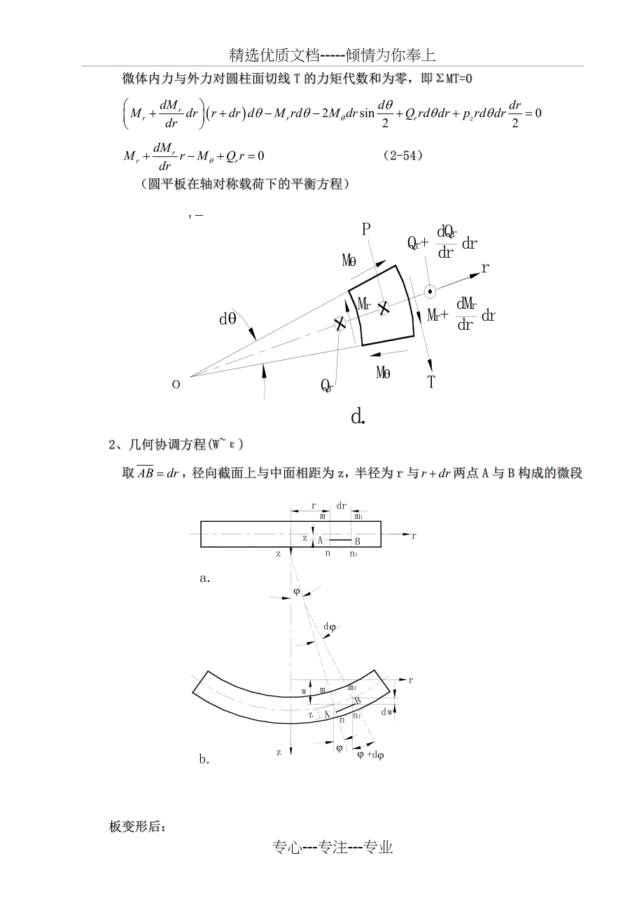 圆形薄板在均布载荷作用下的挠度_第4页