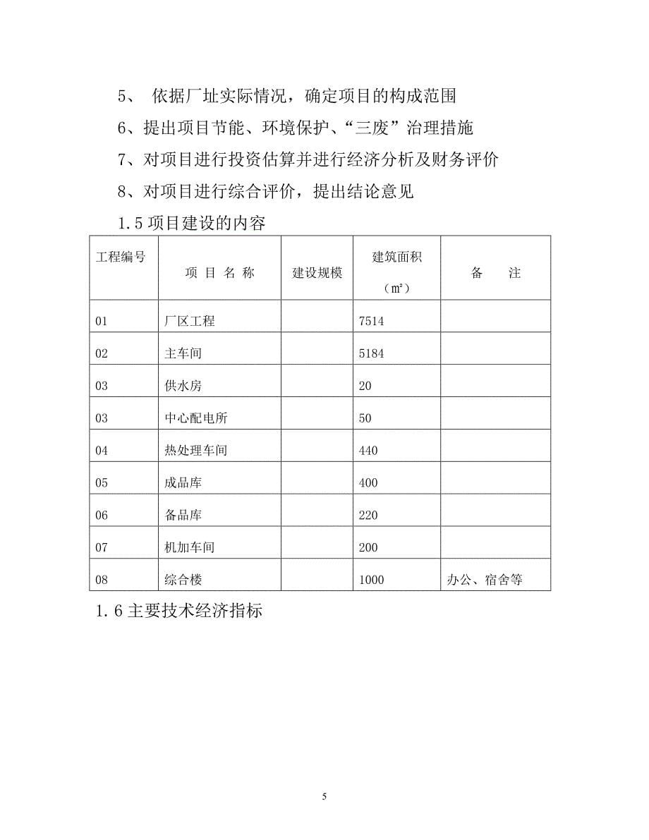 年产1万吨低铬耐磨合金锻件生产线项目可行性论证报告.doc_第5页