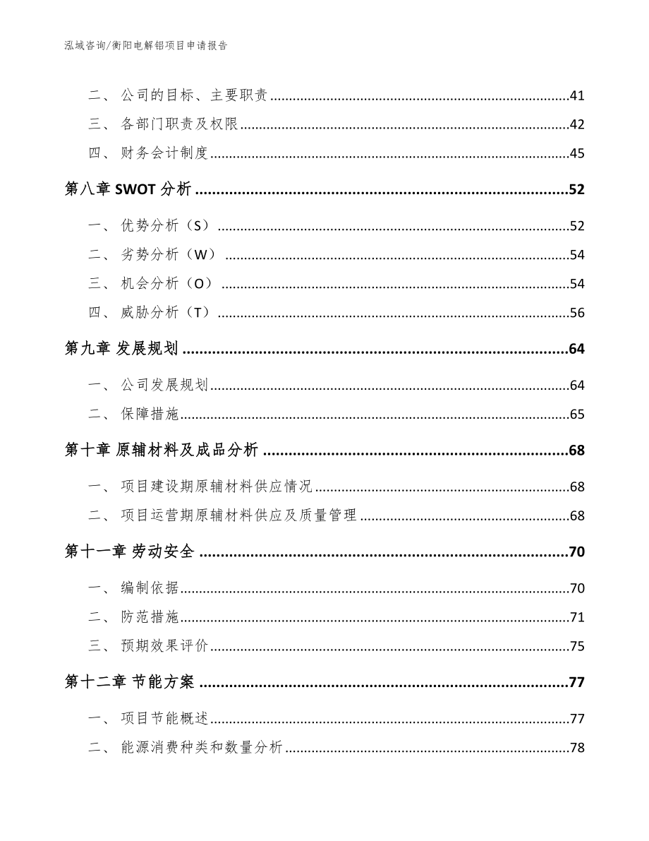 衡阳电解铝项目申请报告（模板）_第4页