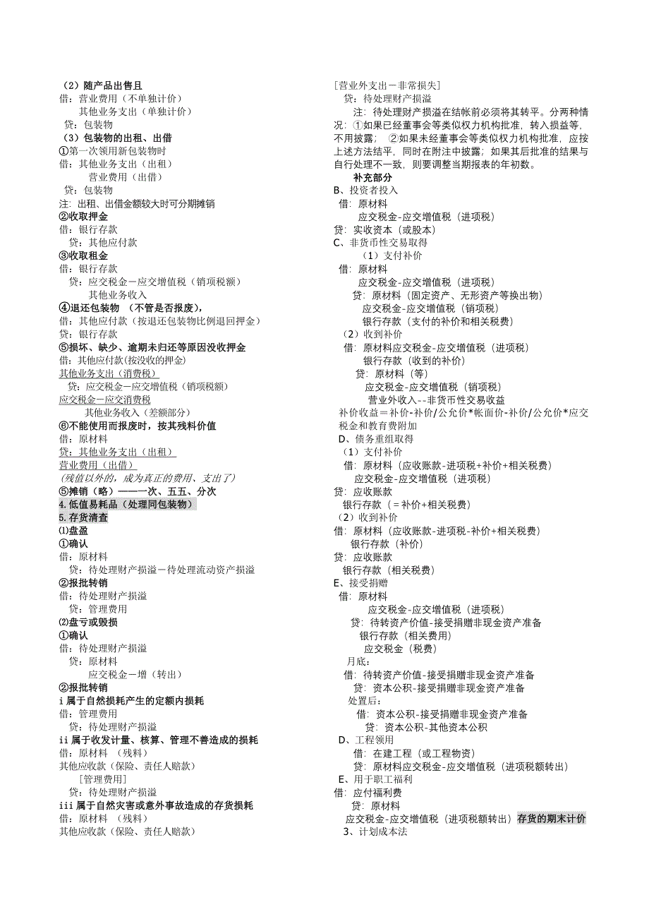 会计分录及工业会计财务处理流程_第4页