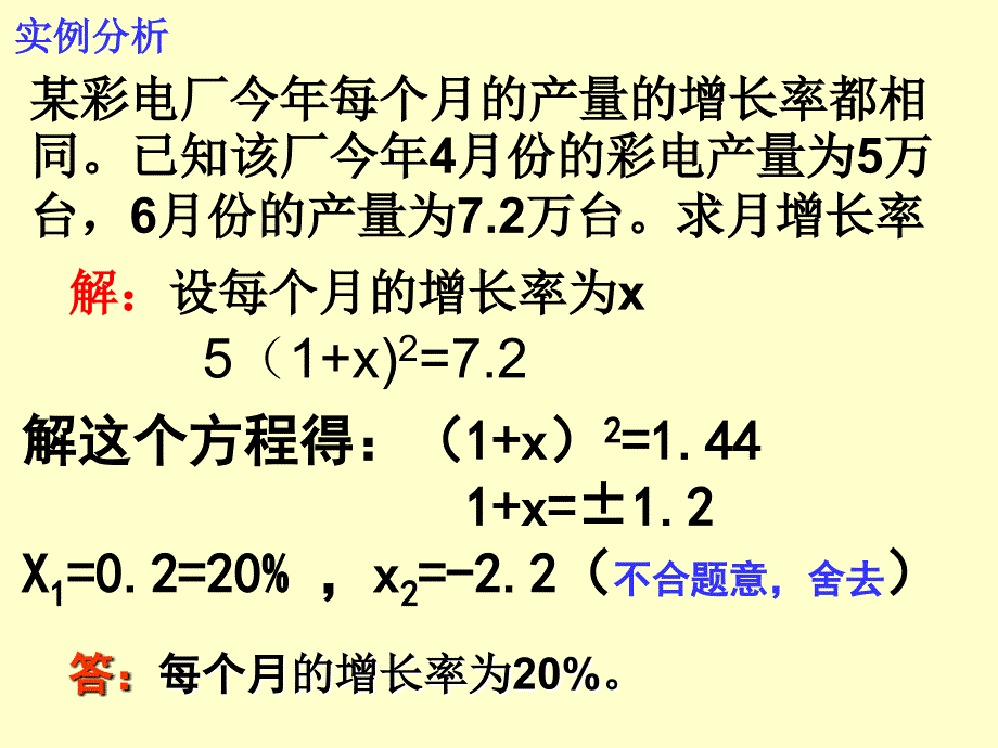 一元二次方程应用题增长率下降率课件_第4页