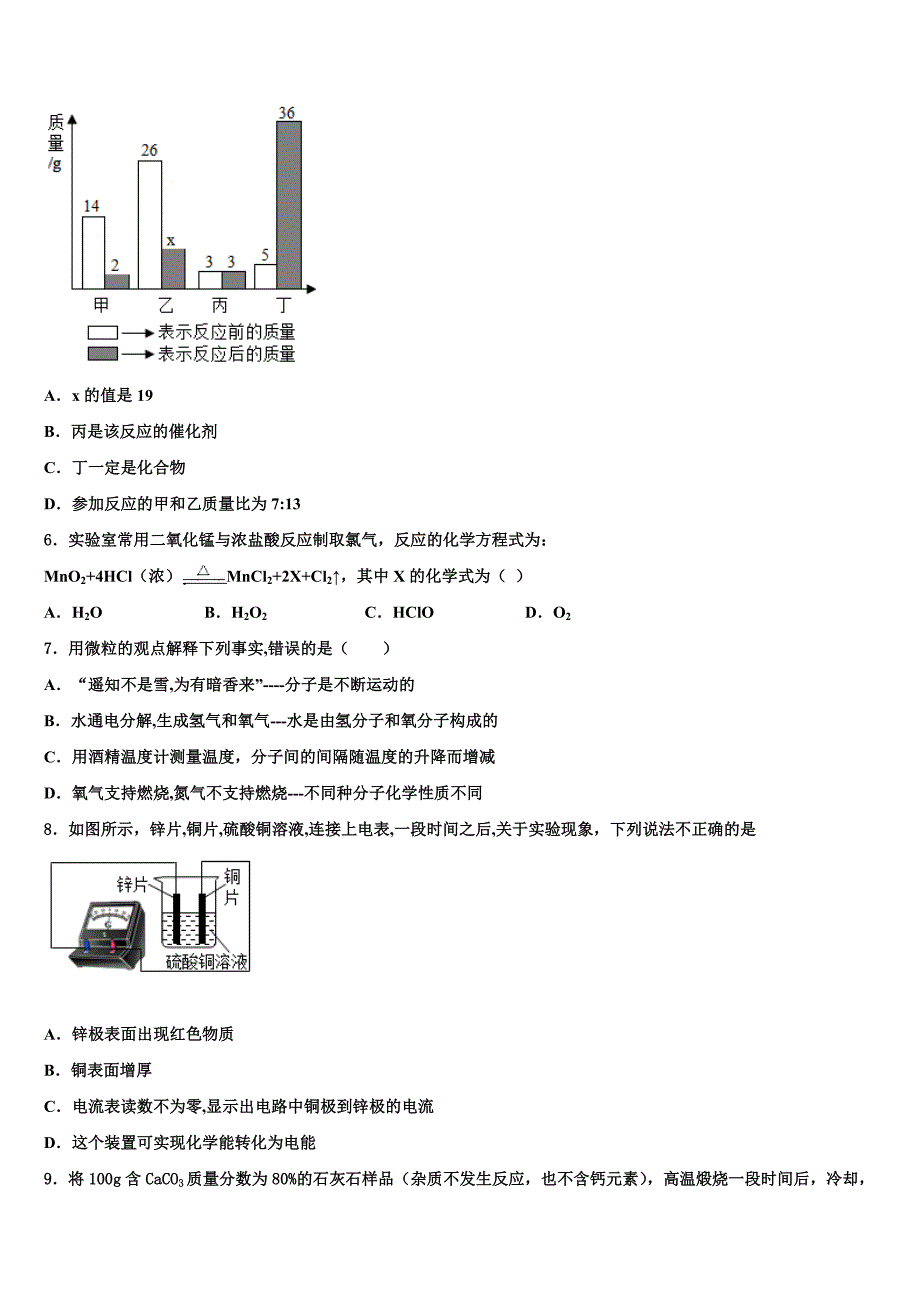 贵州省威宁县市级名校2023年中考化学猜题卷（含解析）.doc_第2页