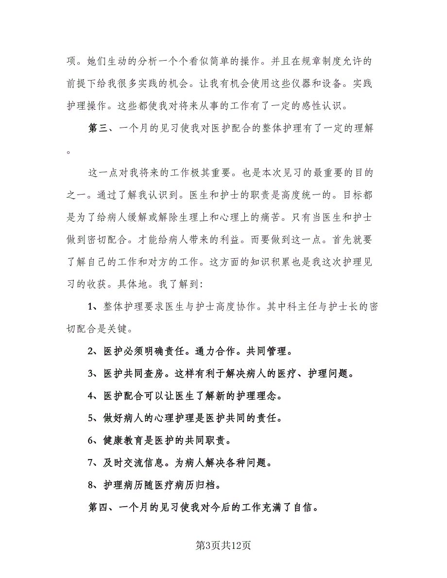 精选护理工作总结模板（4篇）.doc_第3页