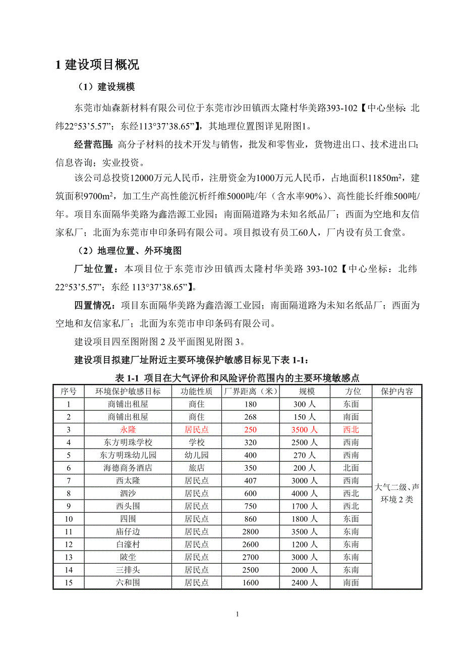 东莞市灿森新材料有限公司建设项目立项环境影响评估报告书_第2页