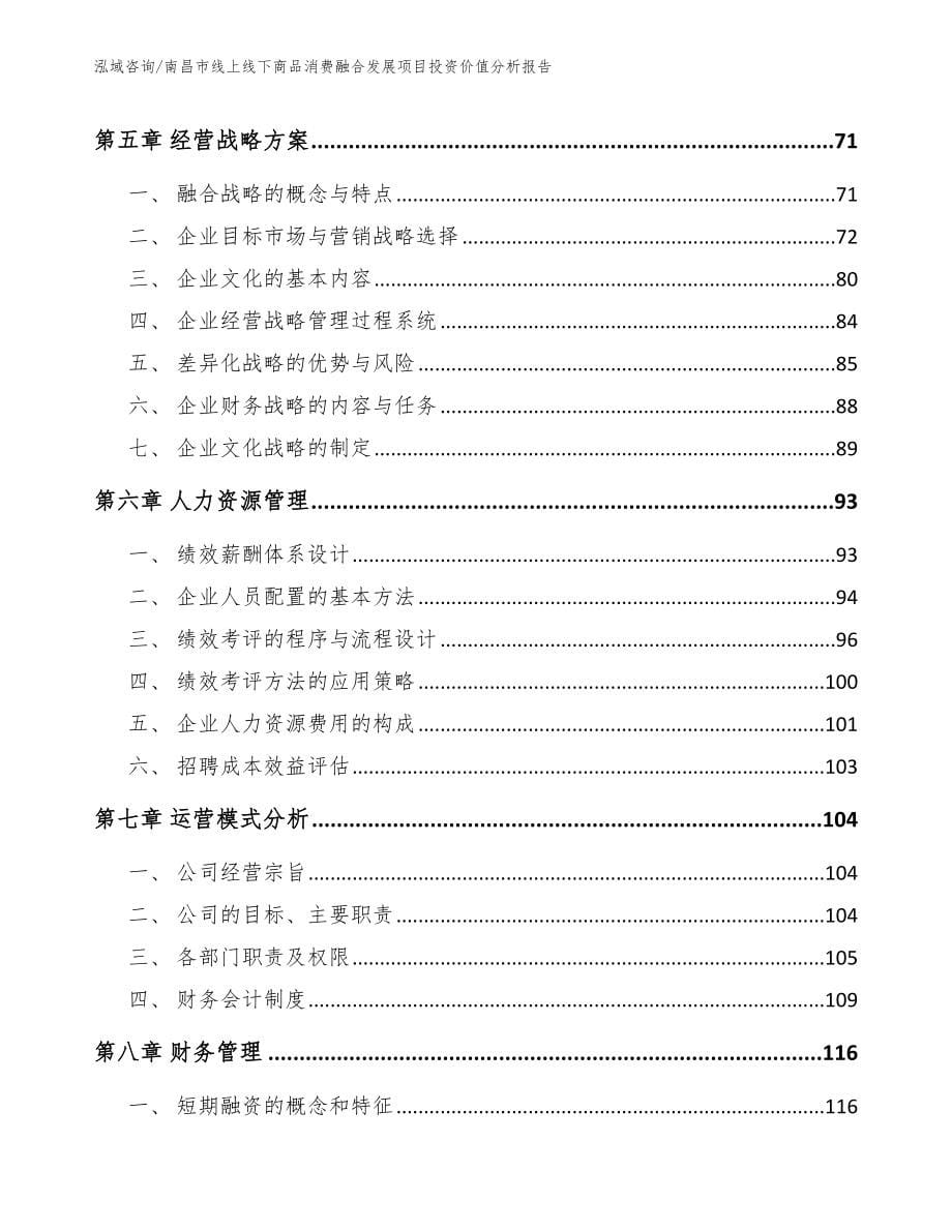 南昌市线上线下商品消费融合发展项目投资价值分析报告_第5页