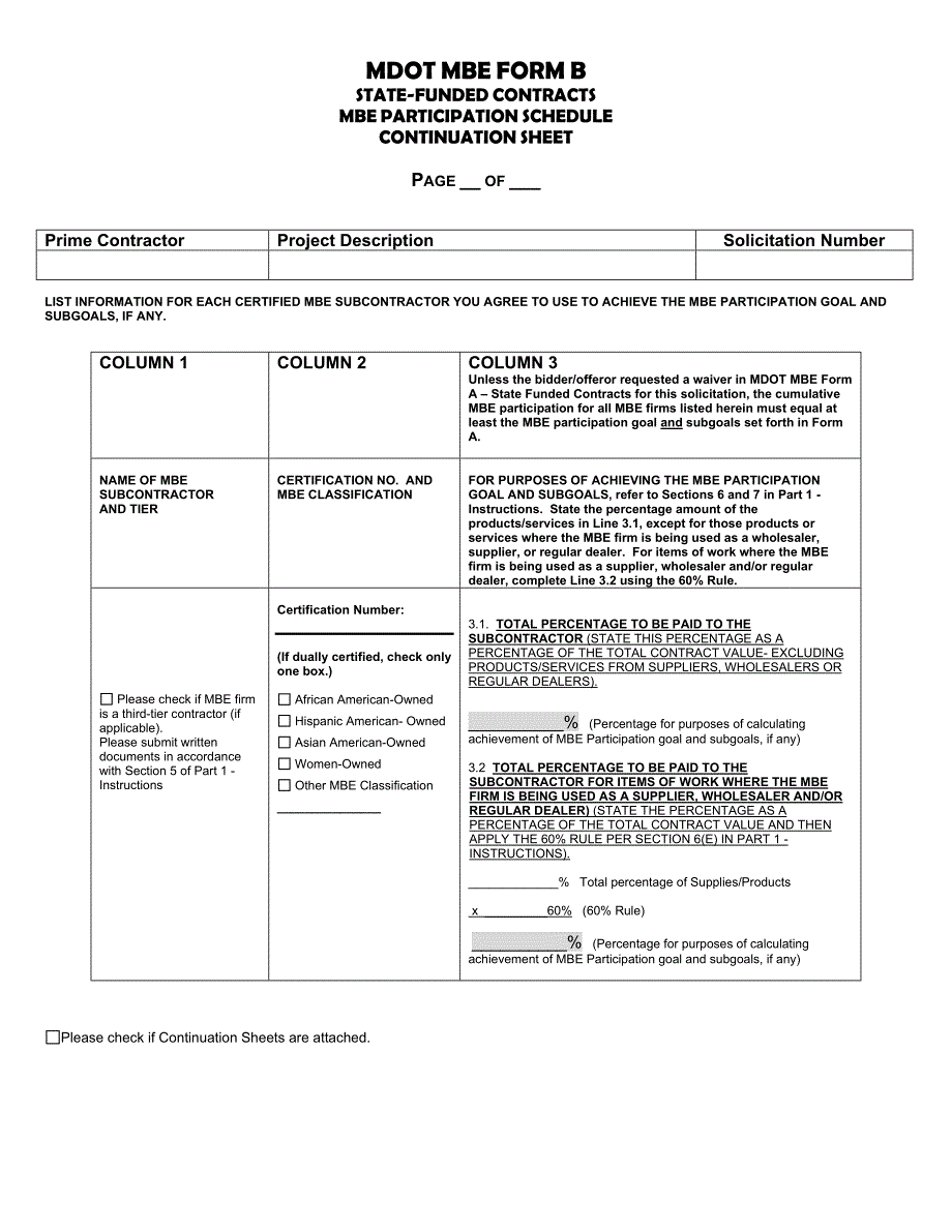 MBEFormBParticipationScheduleMBE表格B参与计划_第4页