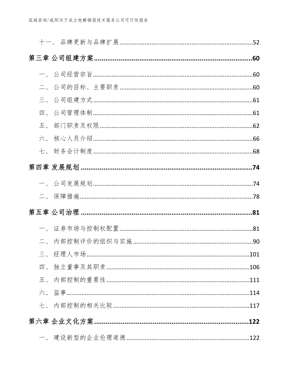 咸阳关于成立电解铜箔技术服务公司可行性报告【参考模板】_第3页