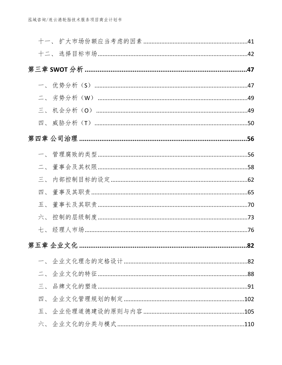 连云港轮胎技术服务项目商业计划书_第2页