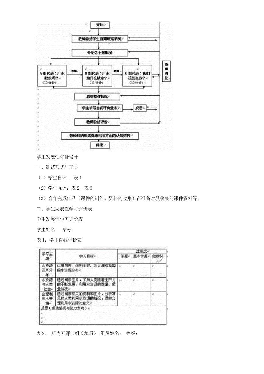 精编地理人教版一师一优课必修一教学设计：第三章 第三节 水资源的合理利用3 Word版含答案_第5页