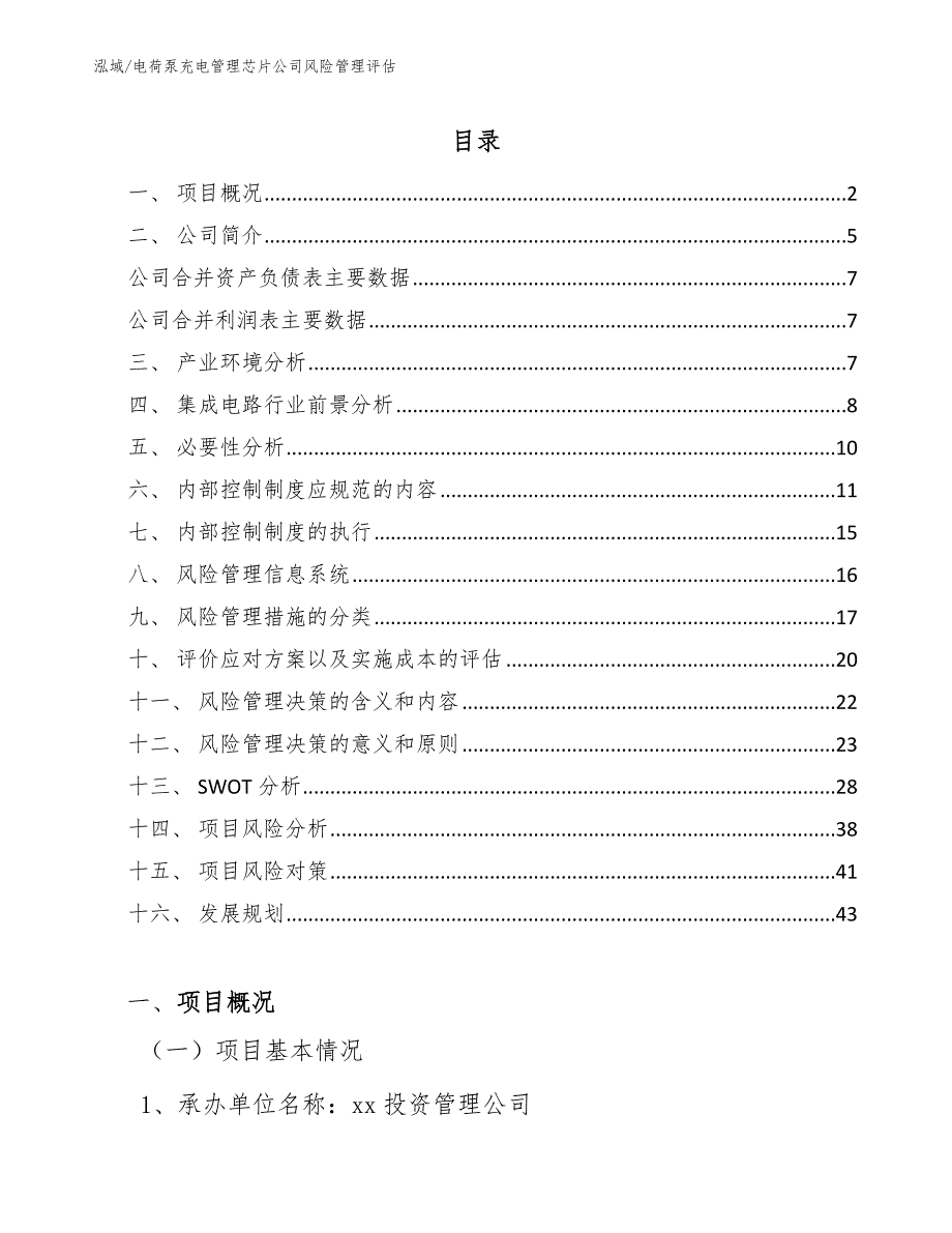 电荷泵充电管理芯片公司风险管理评估_第2页