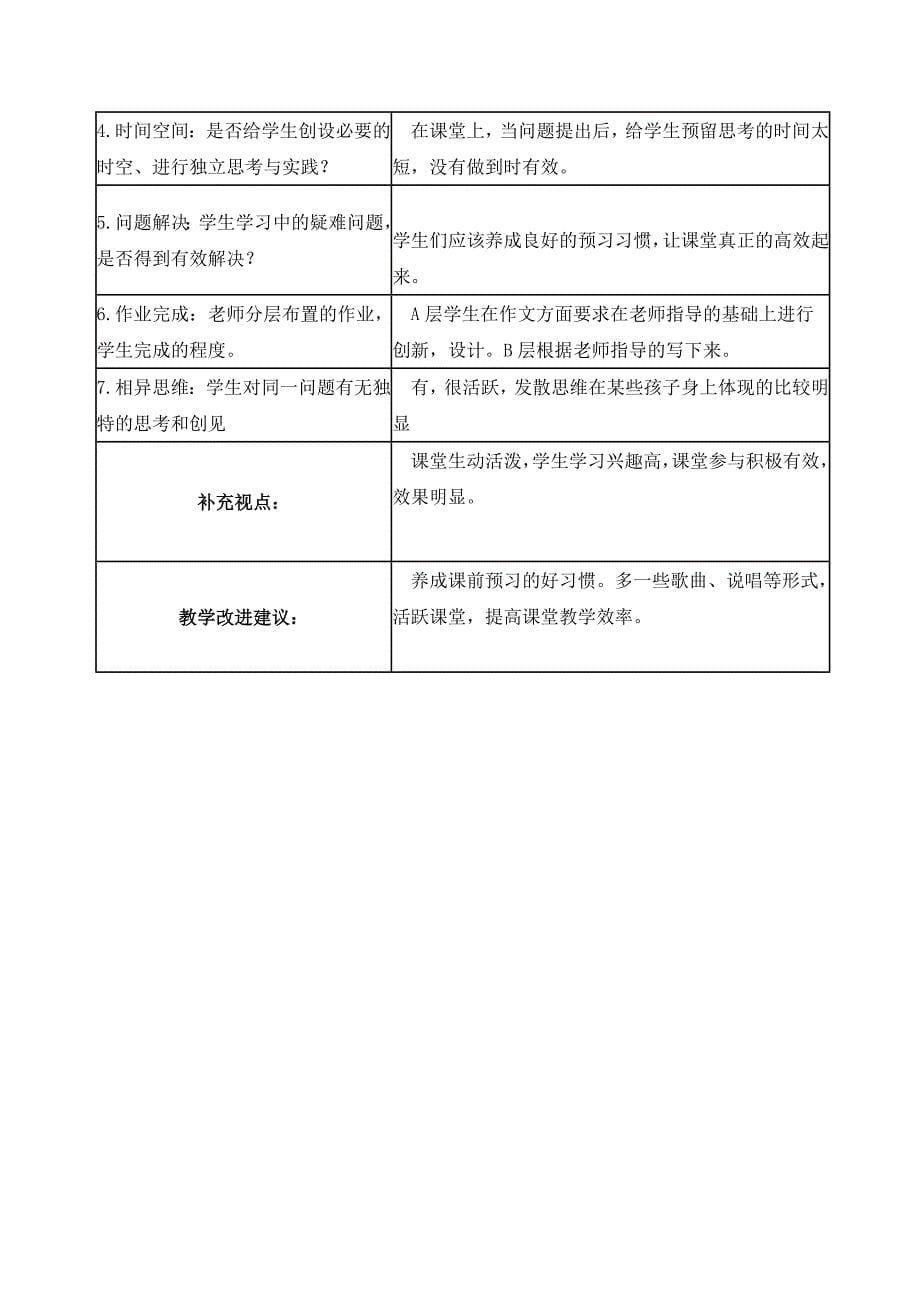 作业1王静课堂观察记录表单_第5页