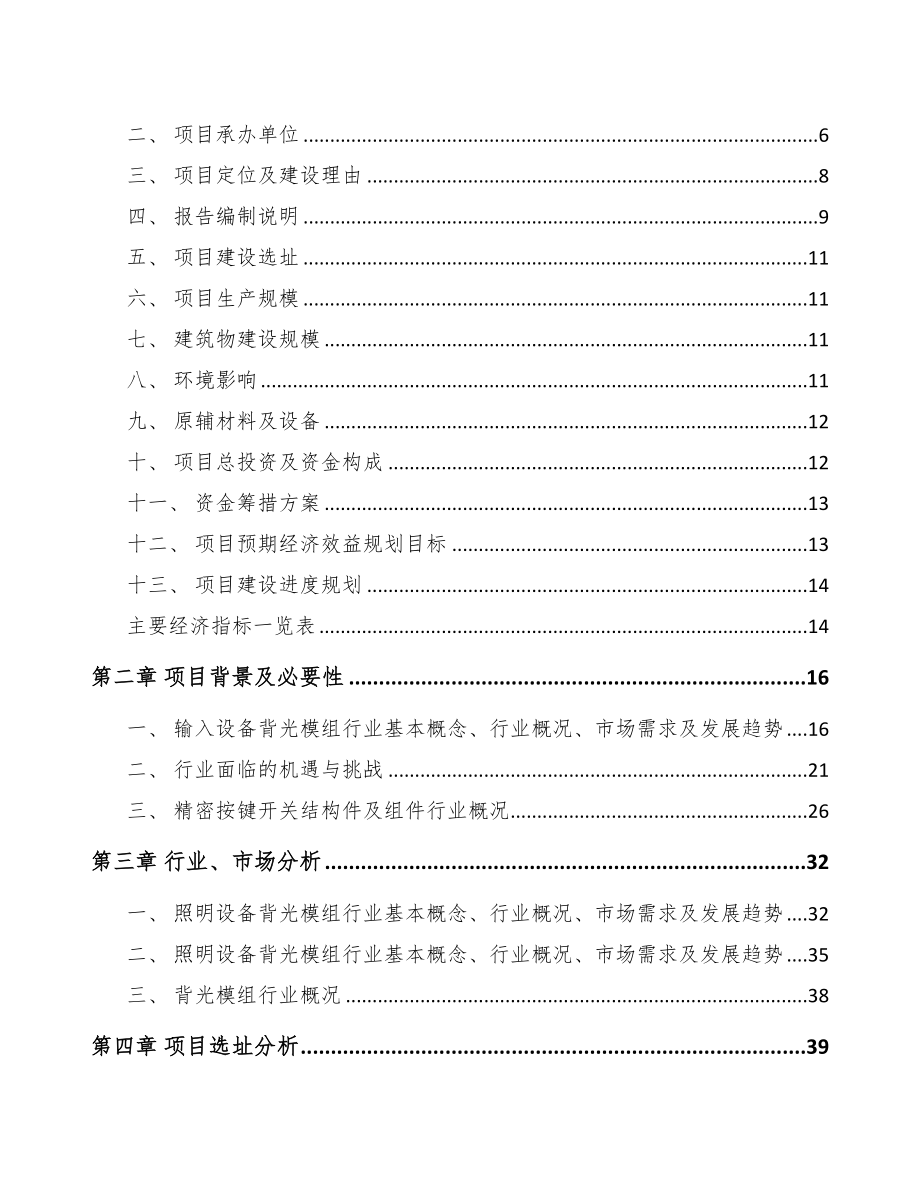 西宁导光结构件项目可行性研究报告(DOC 66页)_第2页