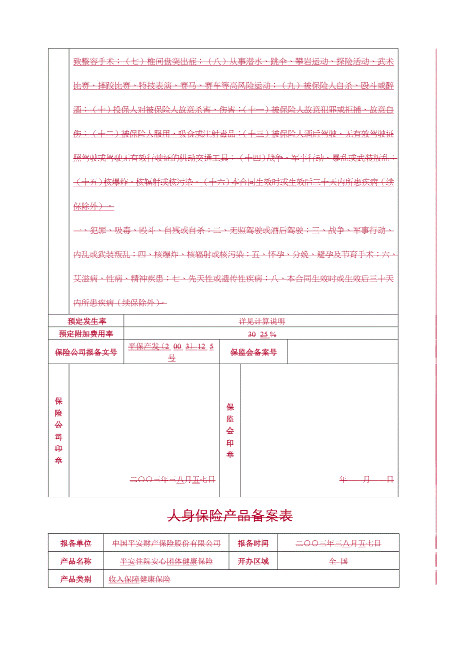 平安住院安心团体健康保险条款概述_第3页