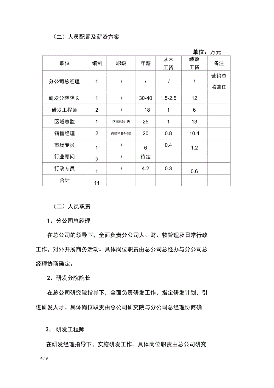 北京分公司成立方案_第4页