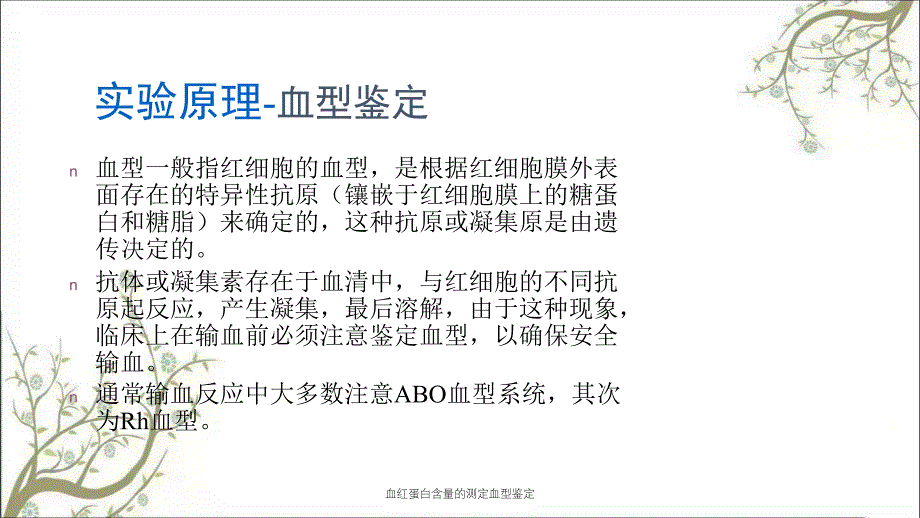 血红蛋白含量的测定血型鉴定_第4页