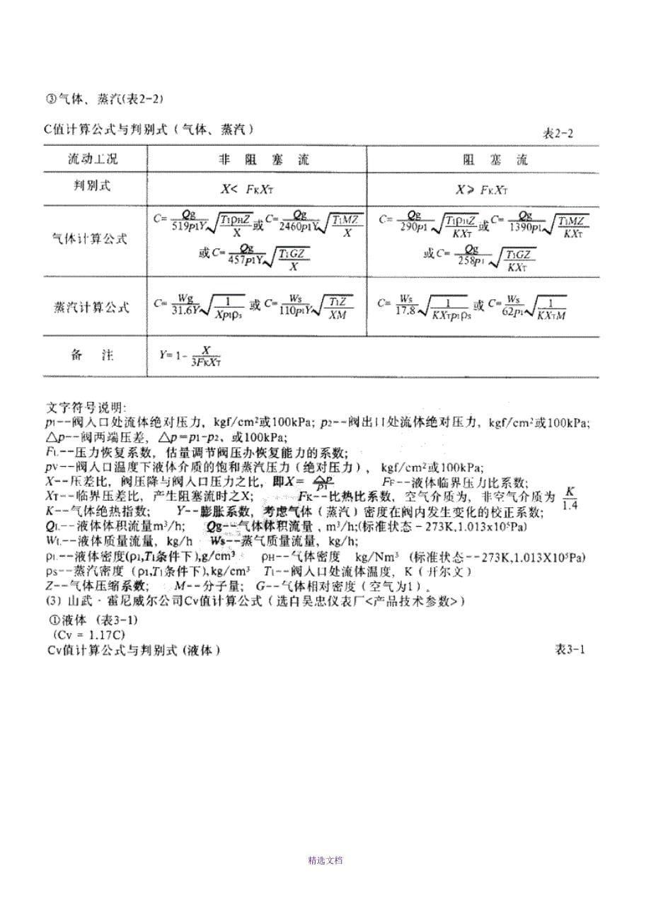 调节阀流量系数计算_第5页